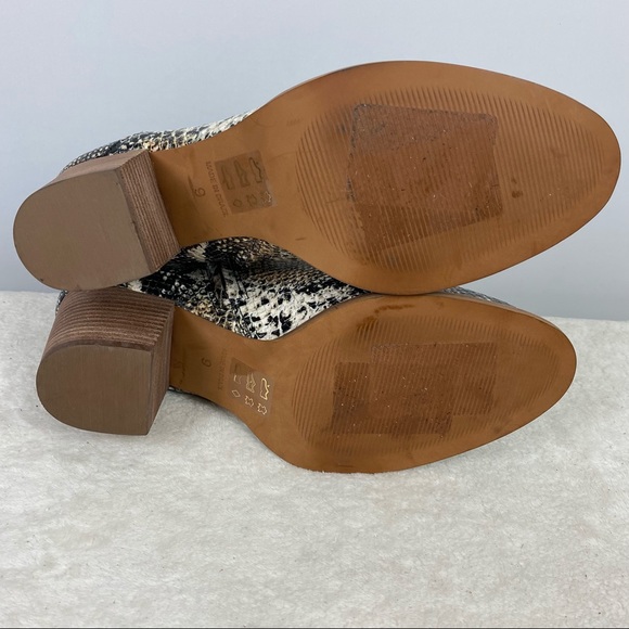 Madewell The Rosie Embossed Snakeskin Leather Ankle Boots 9 -V - Picture 8 of 11
